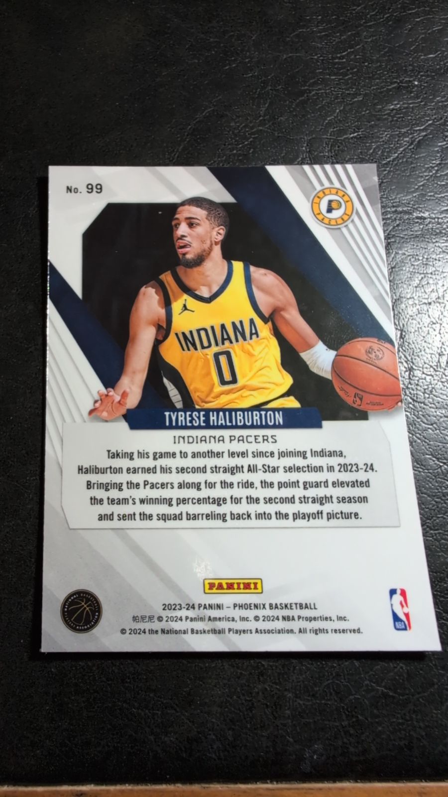 2023 Panini Phoenix Tyrese Haliburton #99 - Media 2