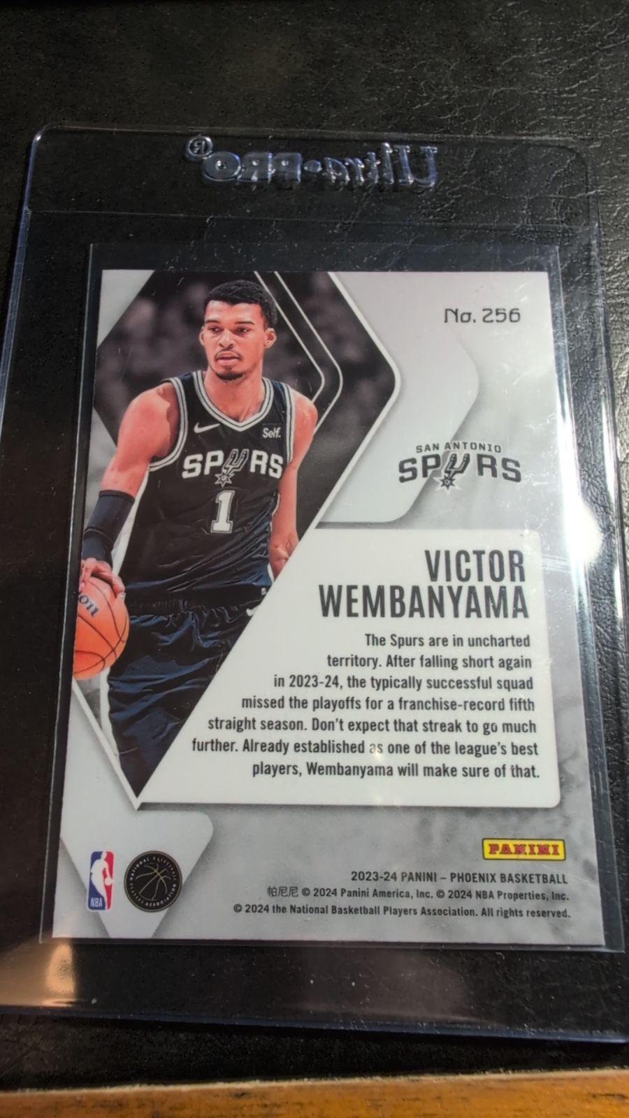 2023 Panini Phoenix Victor Wembanyama #256 - Media 2