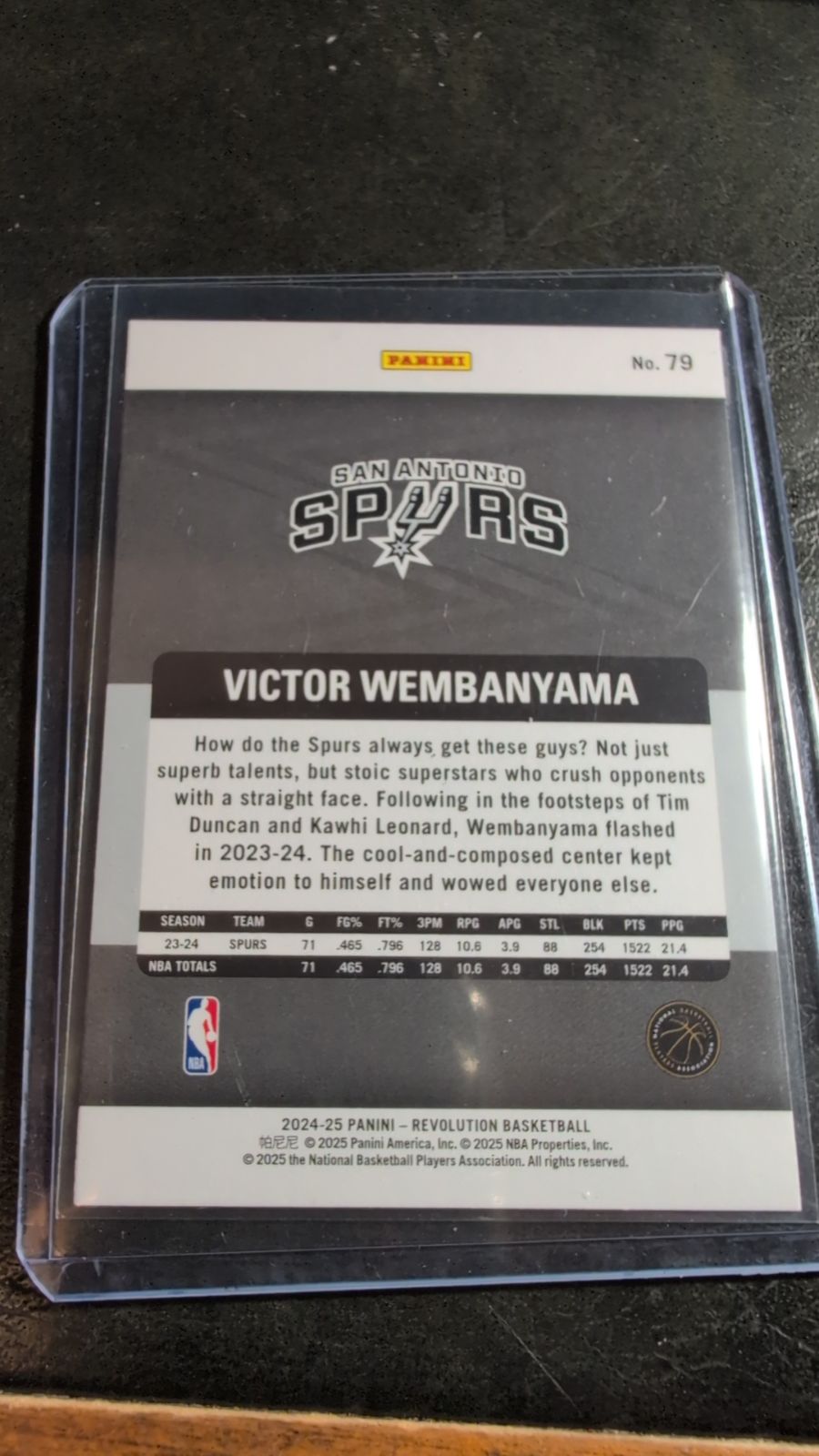 2024 Panini Revolution Victor Wembanyama #79 - Media 2