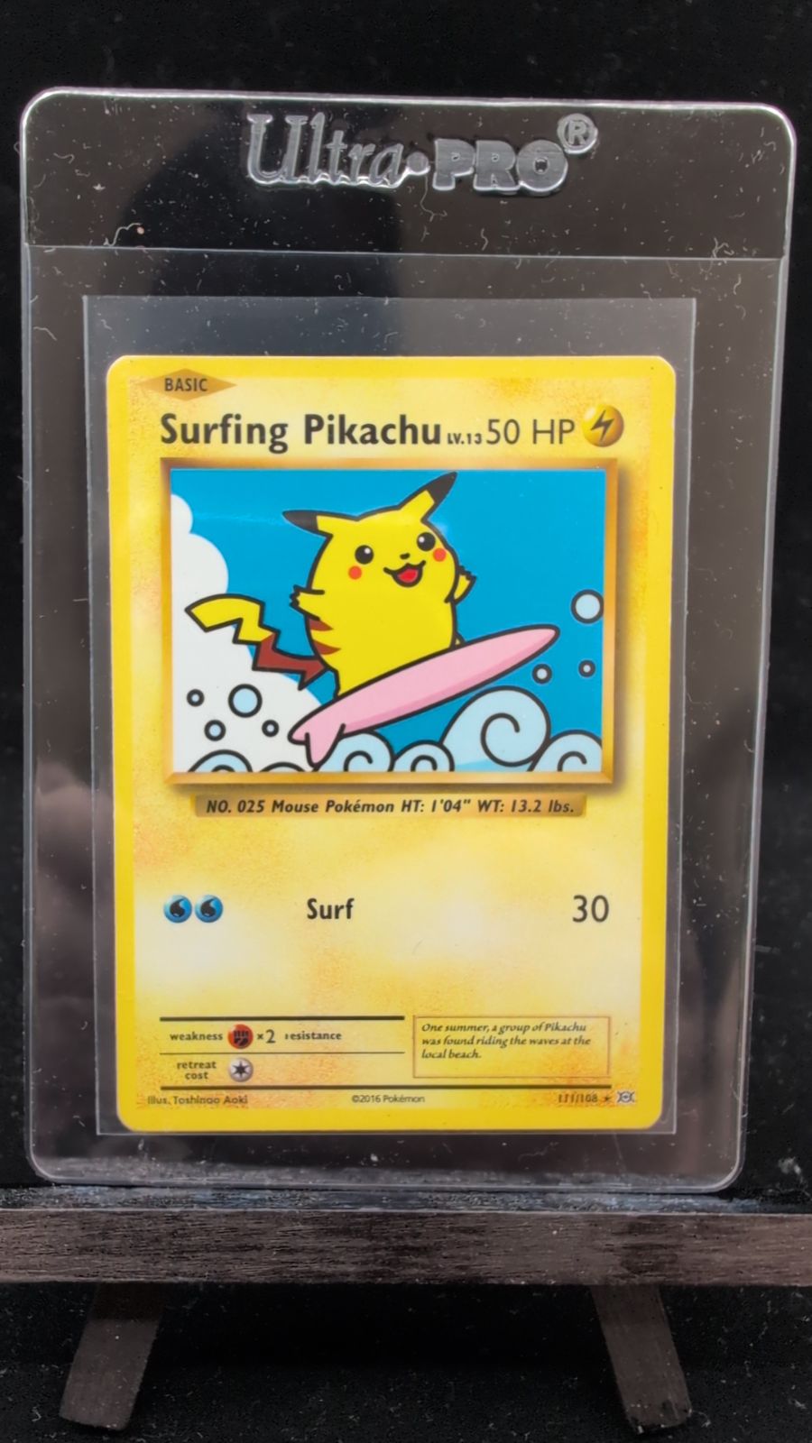 2016 Pokémon XY Evolutions Surfing Pikachu #111/108 - Media 1