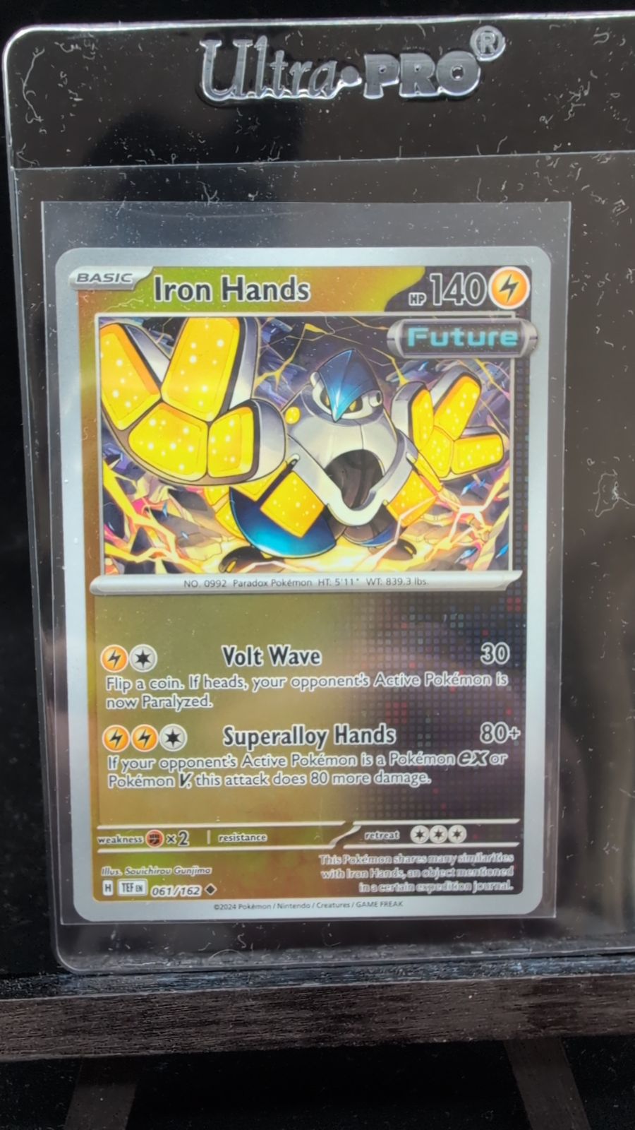 2024 Pokémon Temporal Forces Iron Hands #061/162 - Media 1