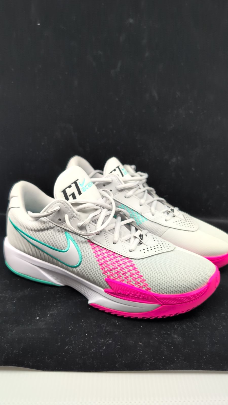 Nike GT Cut Academy White Teal Nebula Laser Fuchsia