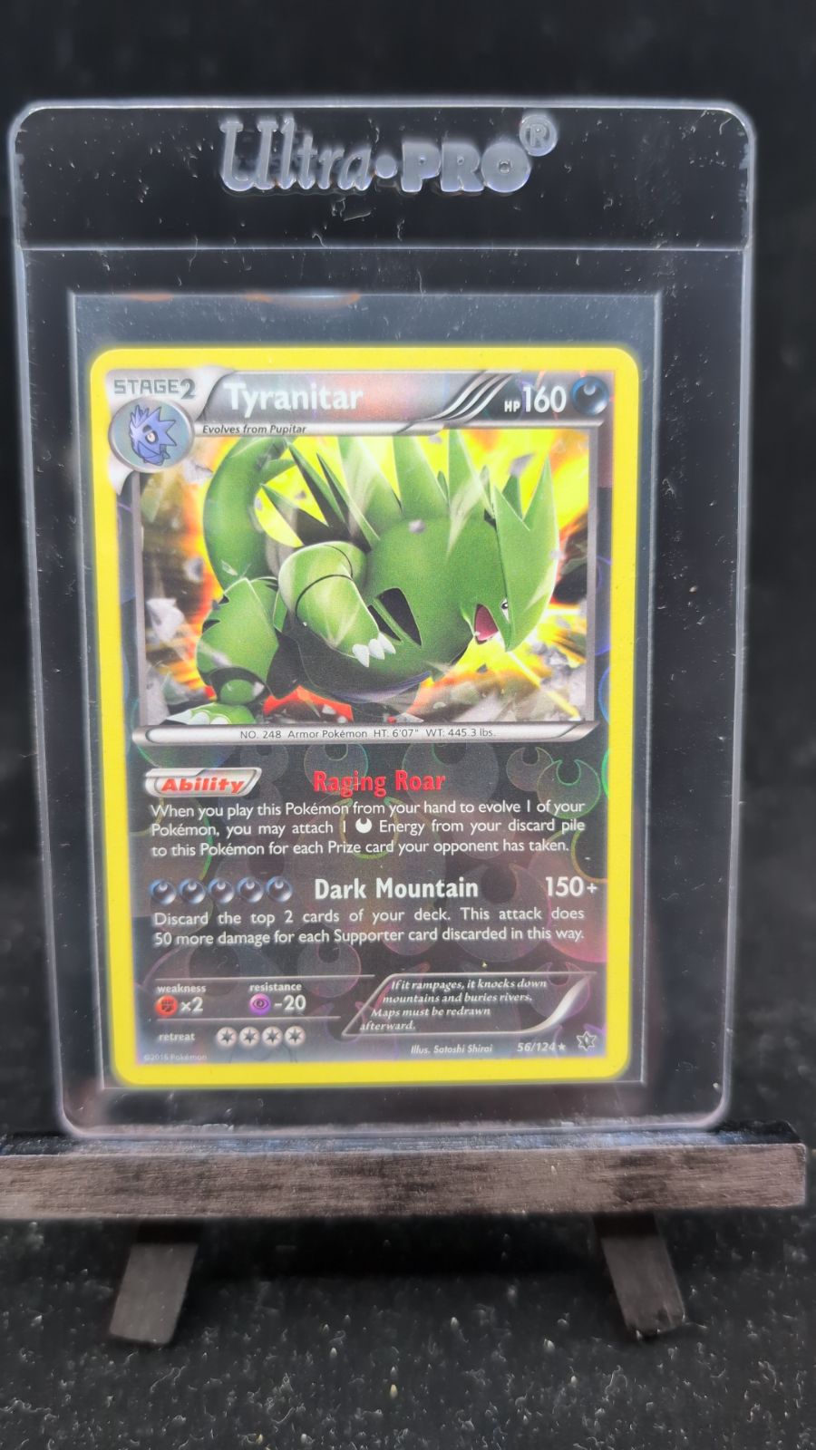 2016 Pokémon Dragons Exalted Tyranitar #56/124