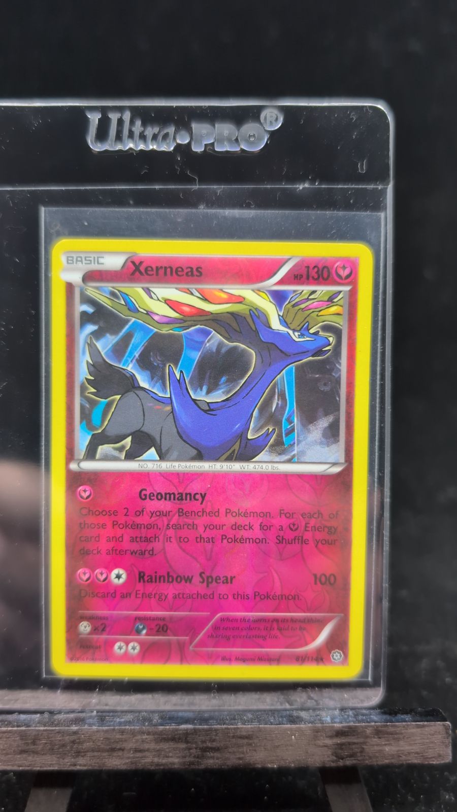 2016 Pokémon XY Base Set Xerneas Reverse Holo #96/146