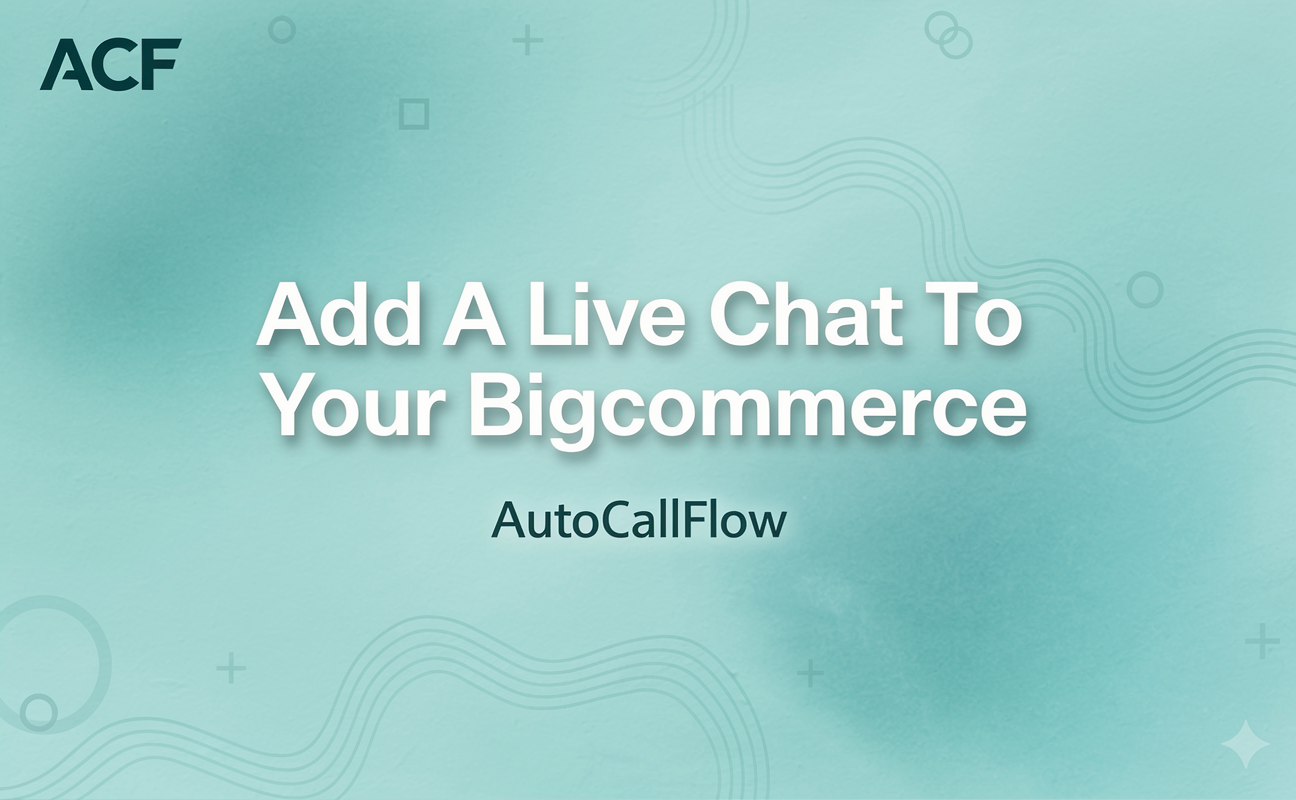 Add A Live Chat To Your BigCommerce Store