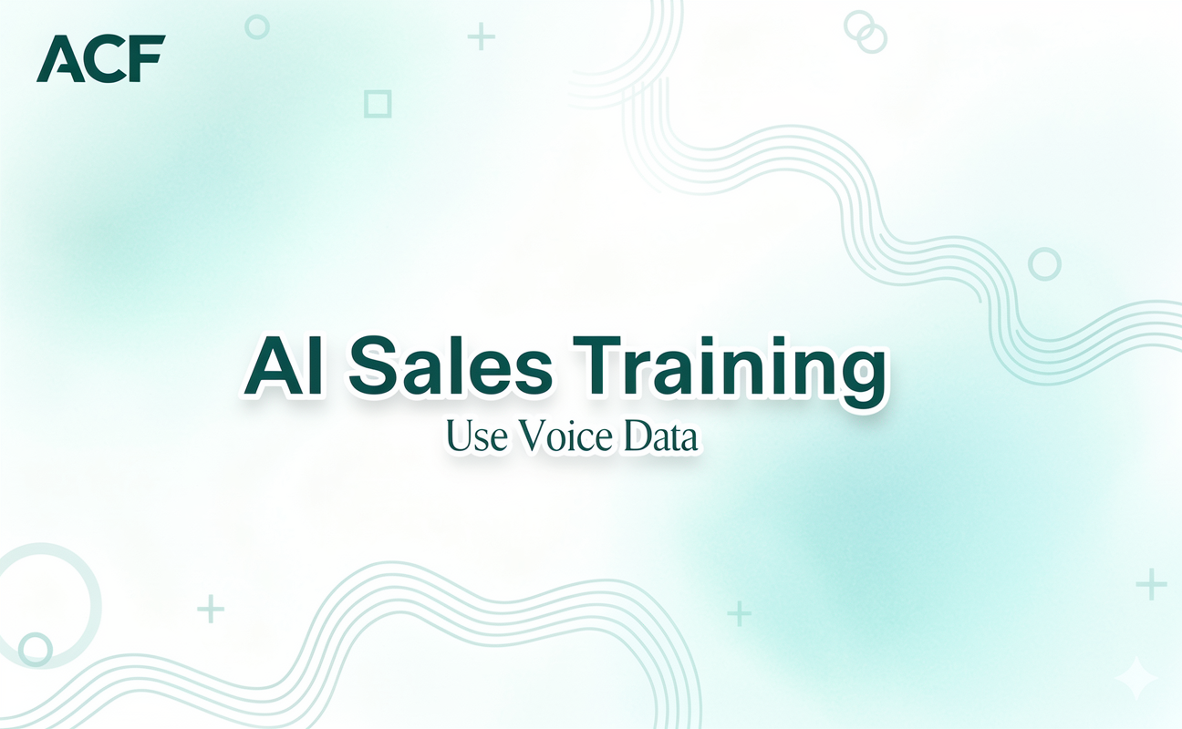 AI Sales Training: Use AutoCallFlow Voice Data to Improve Rep Performance