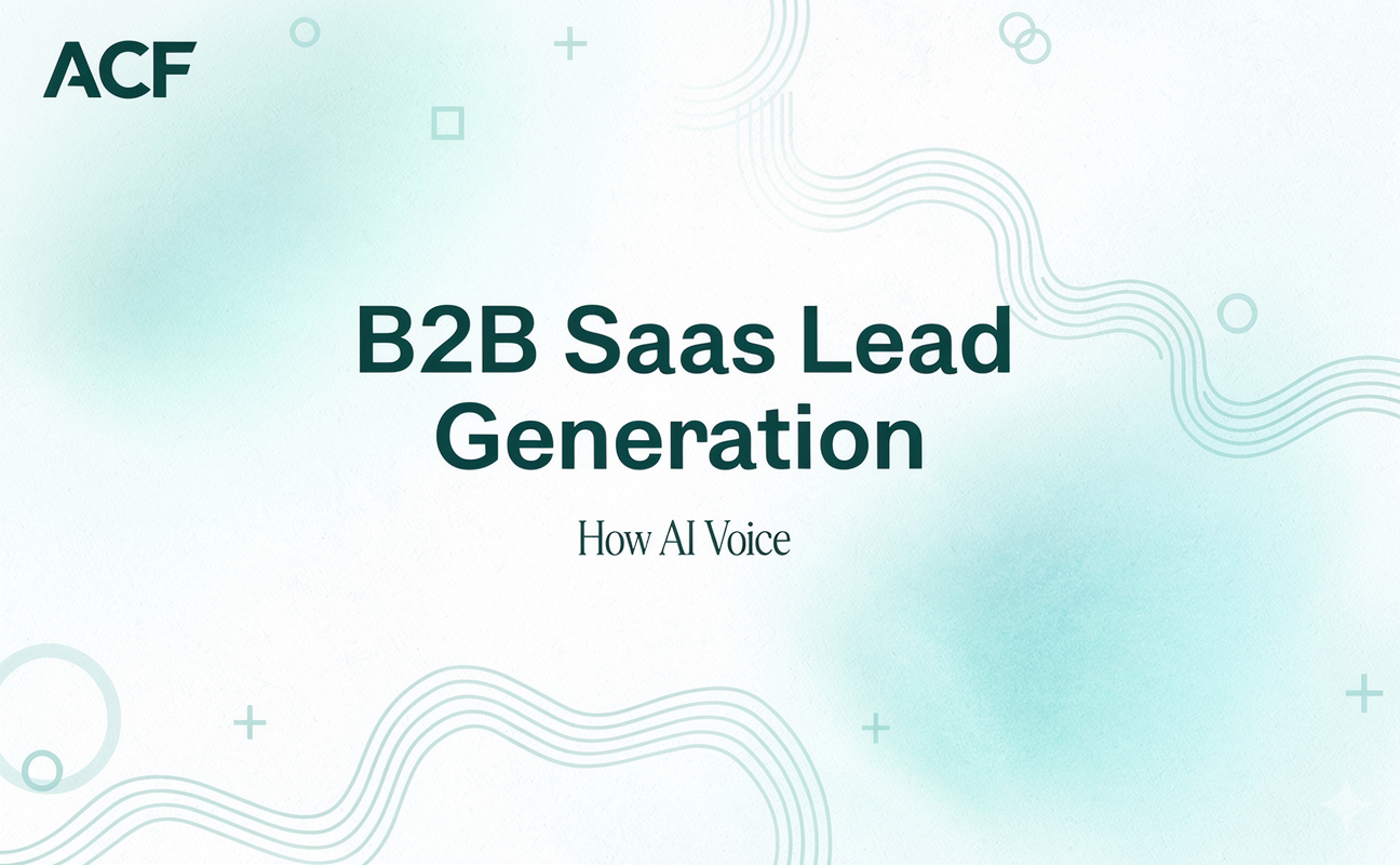 B2B SaaS Lead Generation: How AutoCallFlow AI Voice Agents Help You Book More Demos