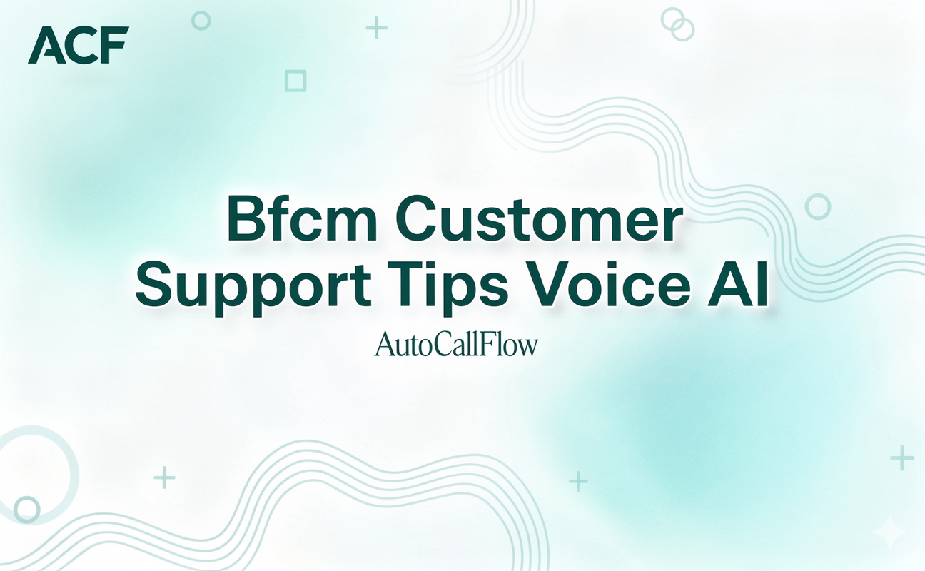 BFCM Customer Support Tips With AutoCallFlow Voice AI