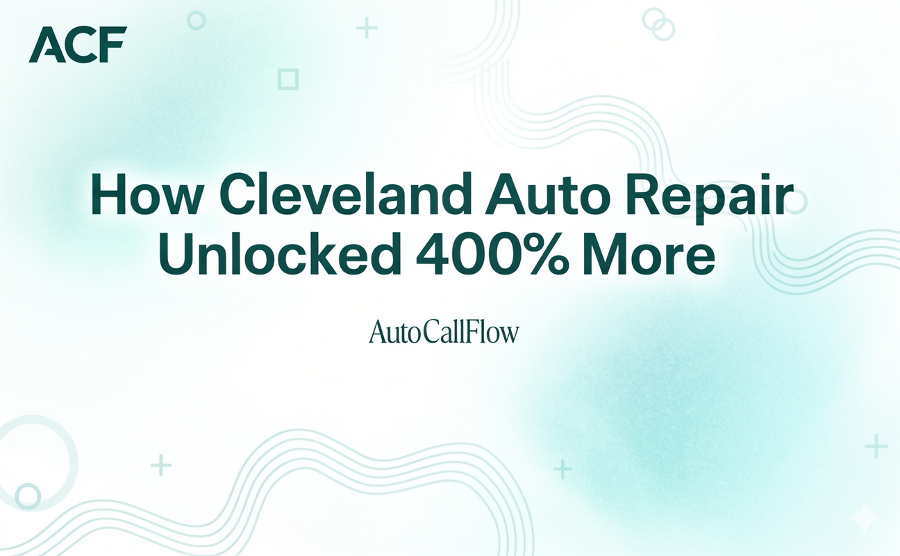 How Cleveland Auto Repair Unlocked 400% More Appointments with AutoCallFlow