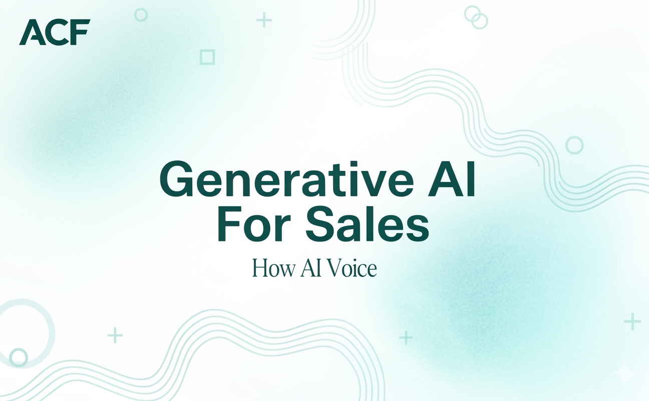 Generative AI for Sales: How AutoCallFlow AI Voice Agents Close More Leads