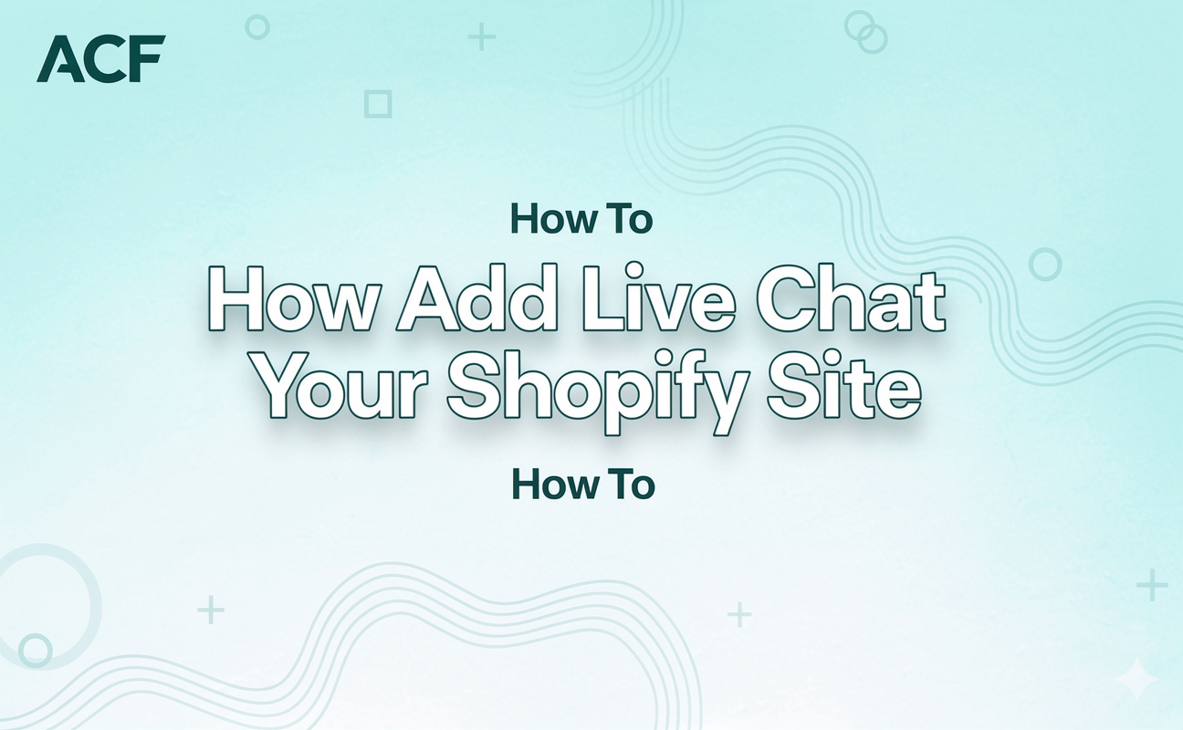 How To Add A Live Chat To Your Shopify Site