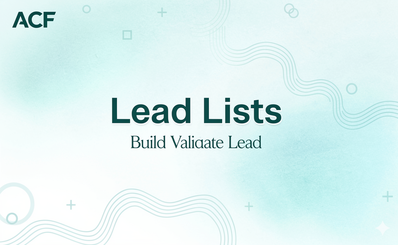Lead Lists: Build and Validate Lead Lists with AutoCallFlow AI Voice Agents