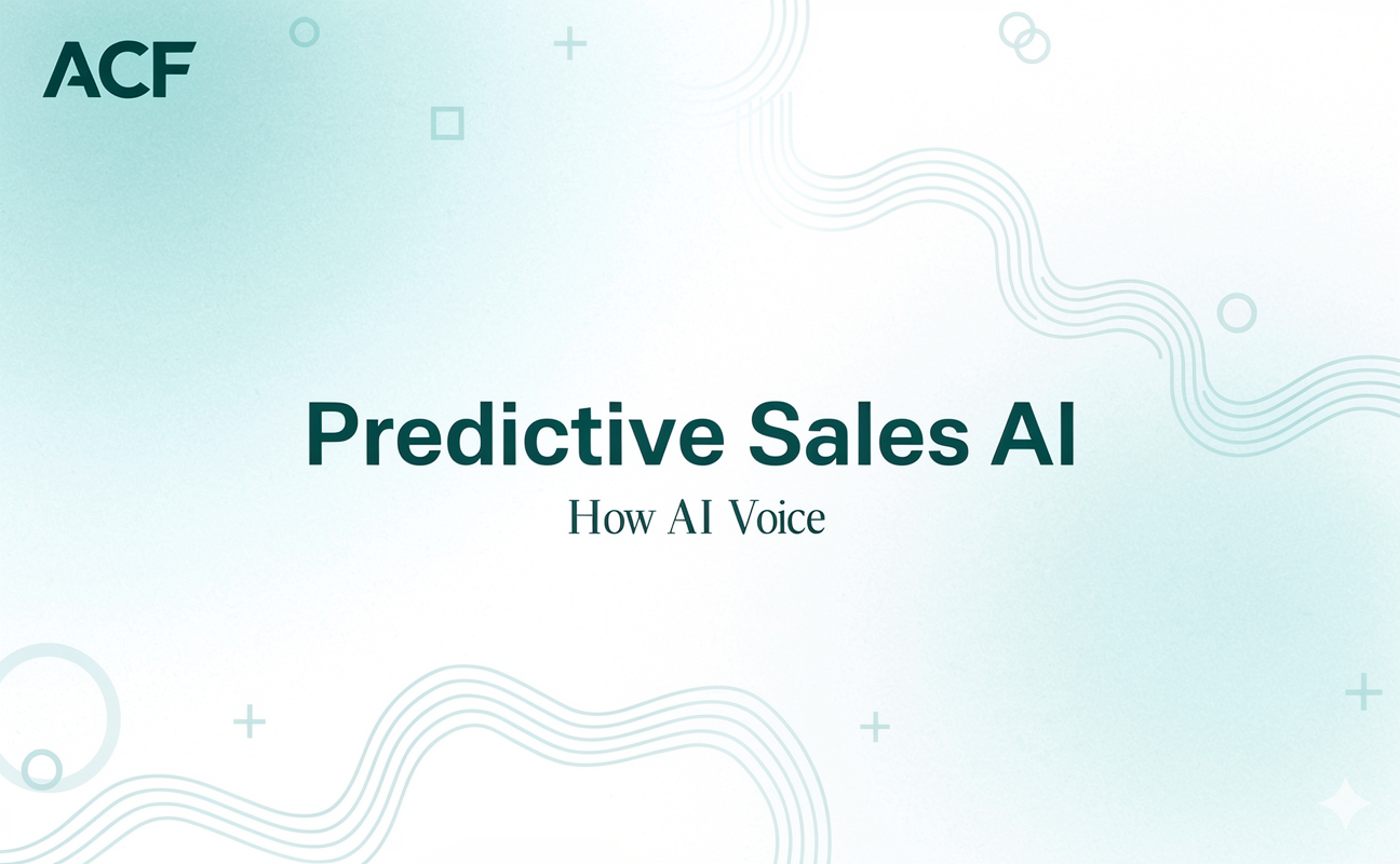 Predictive Sales AI: How AutoCallFlow AI Voice Agents Act on Sales Forecasts