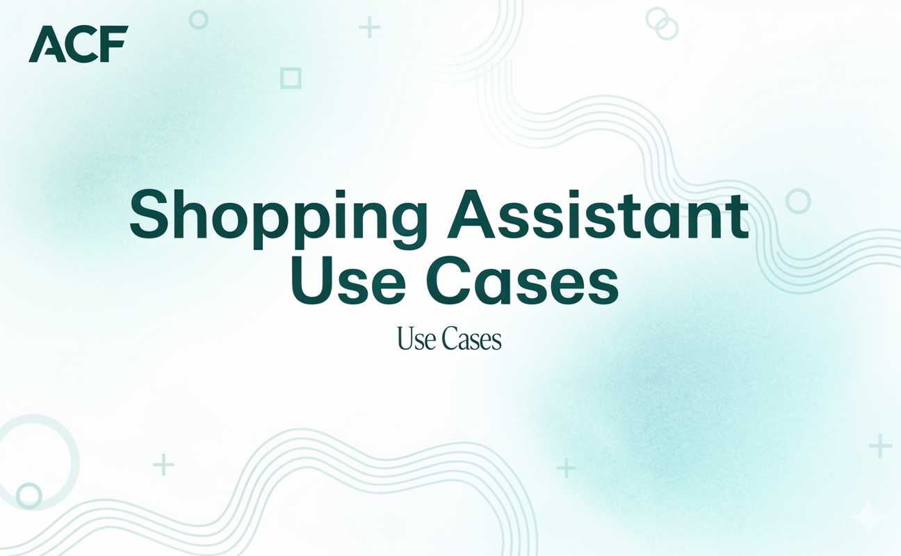 Shopping Assistant Use Cases