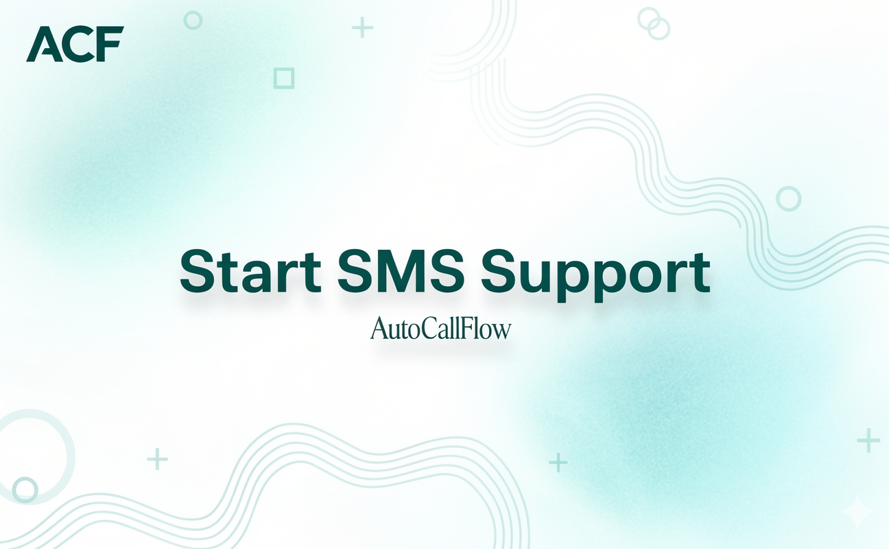 Start SMS Support
