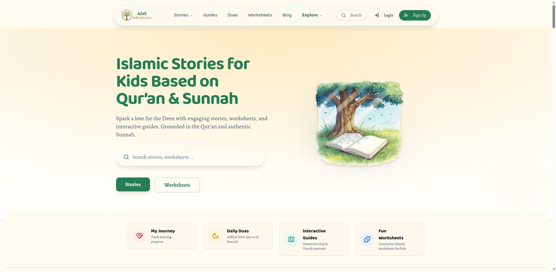 Adab Adventures Storytelling Platform