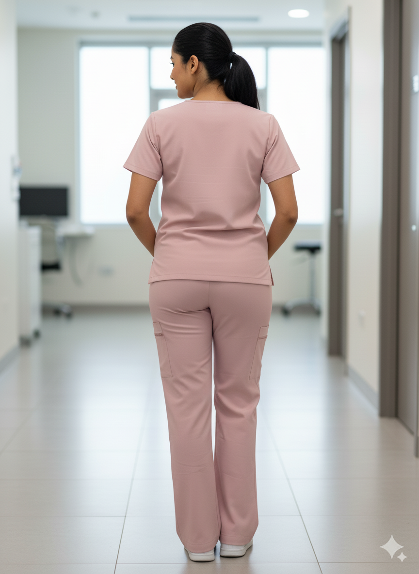 Unisex Coral Scrubs thumbnail 2