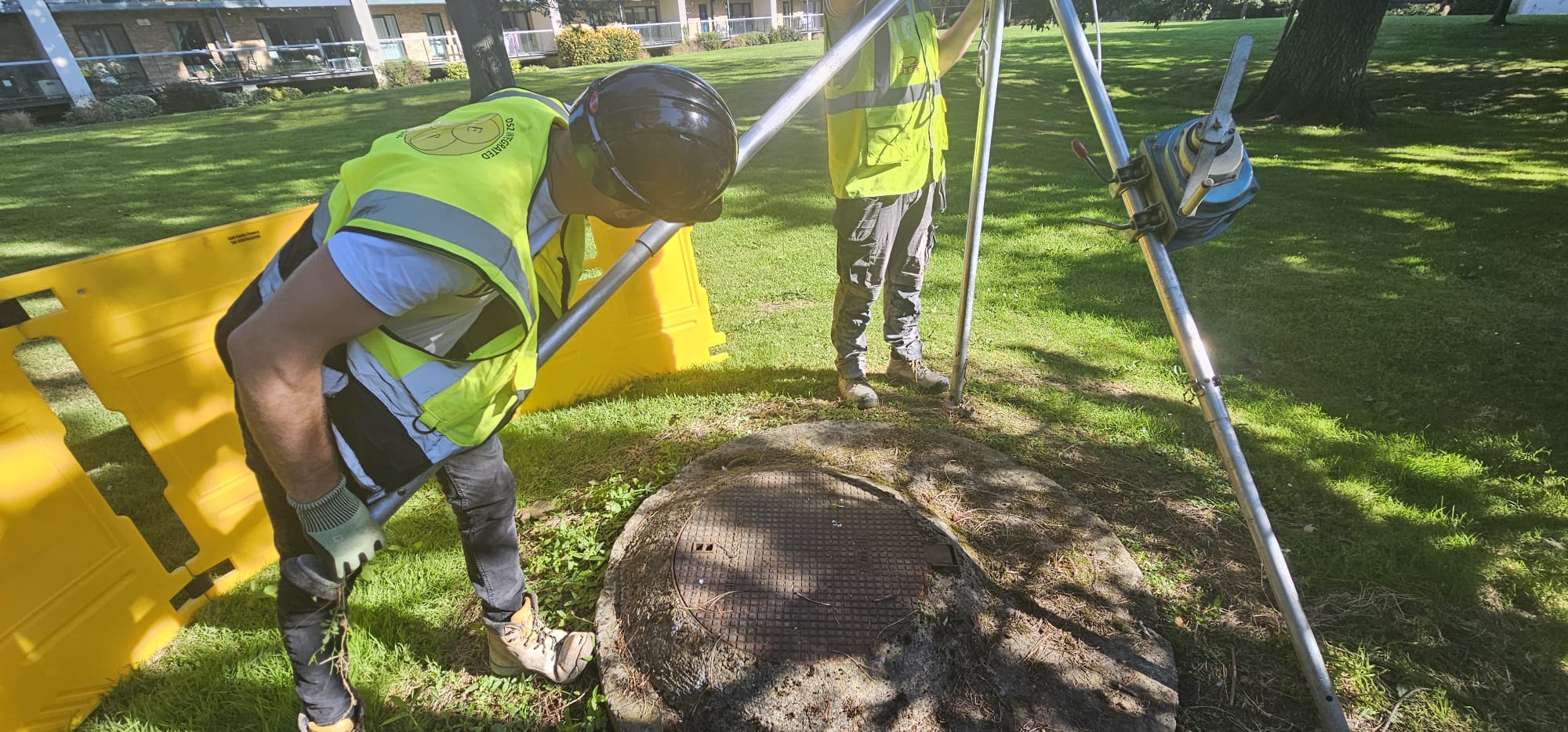Trainees listening to instructor