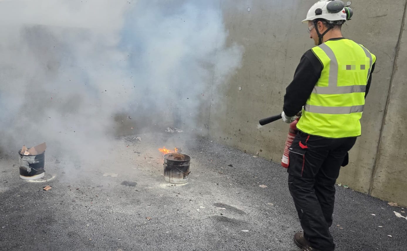 Fire marshall training in action