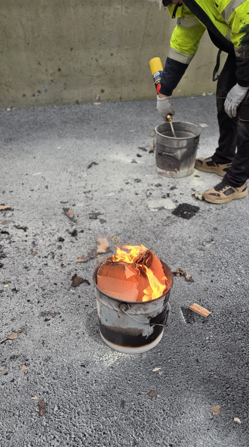 Fire marshall training in action