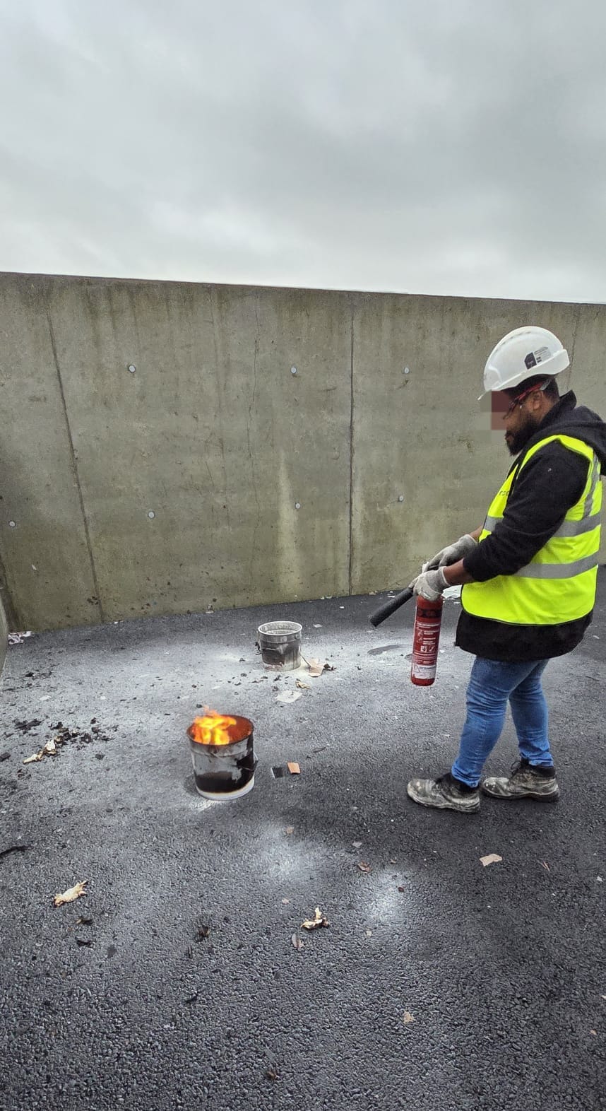 Fire marshall training in action