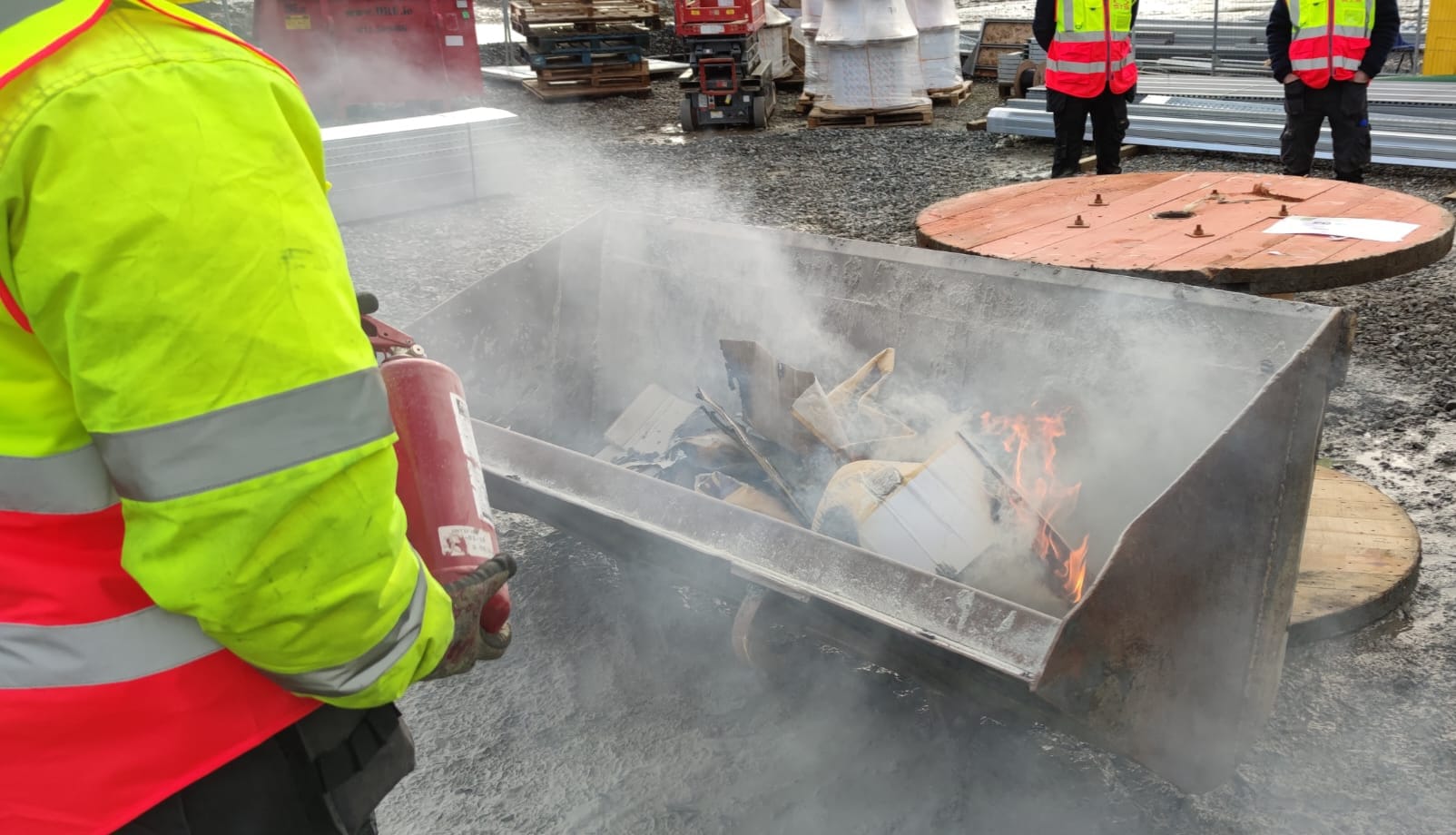 Fire marshall training in action