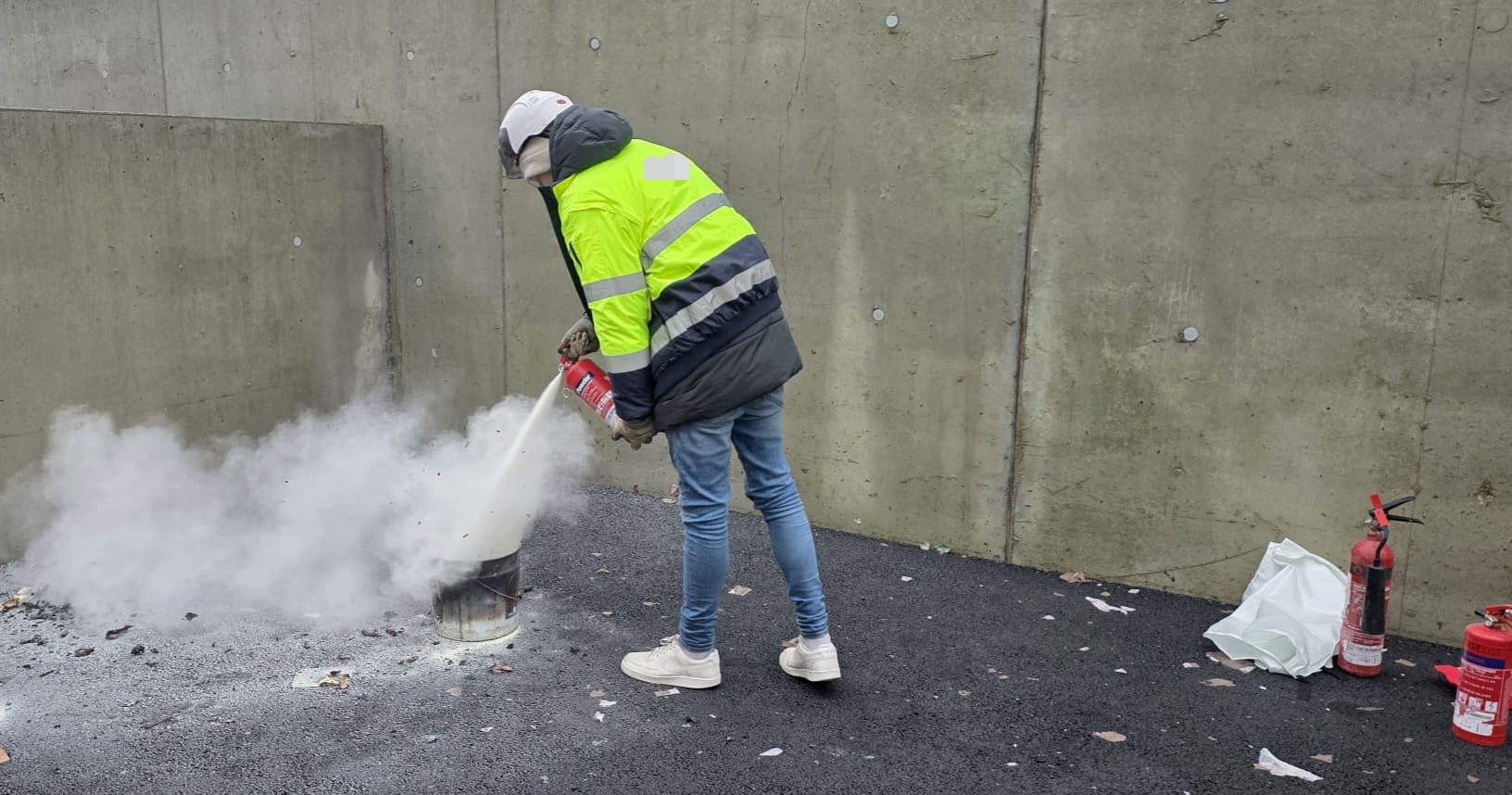 Fire marshall training in action