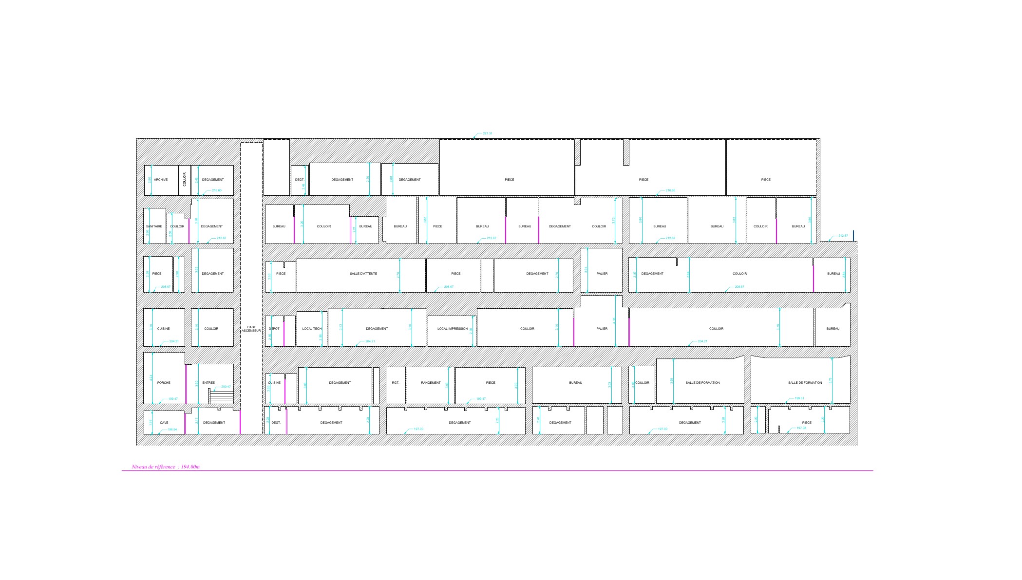 Relevé technique - Détail