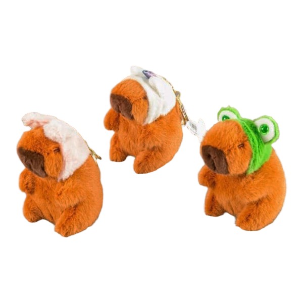 Llaveros de Capibara Gorrito