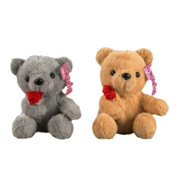 Oso de Peluche con Flor