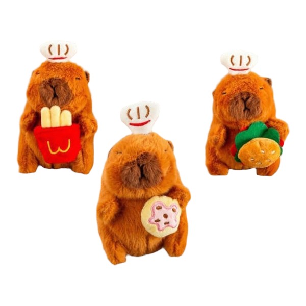 Llaveros de Capibara con Gorro