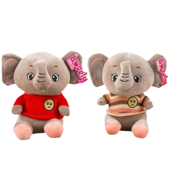 Elefante Peluche Piel de Durazno