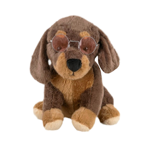 Perro Gafas en Peluche