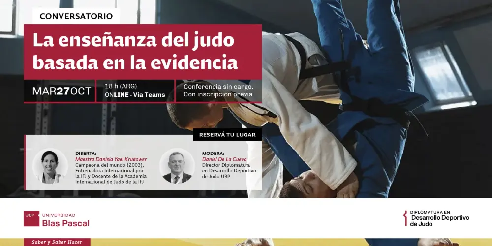 CONVERSATORIO ABIERTO CON DANIELA KRUKOWER - CONFERENCIA "LA ENSEÑANZA DEL JUDO BASADA EN LA EVIDENCIA"