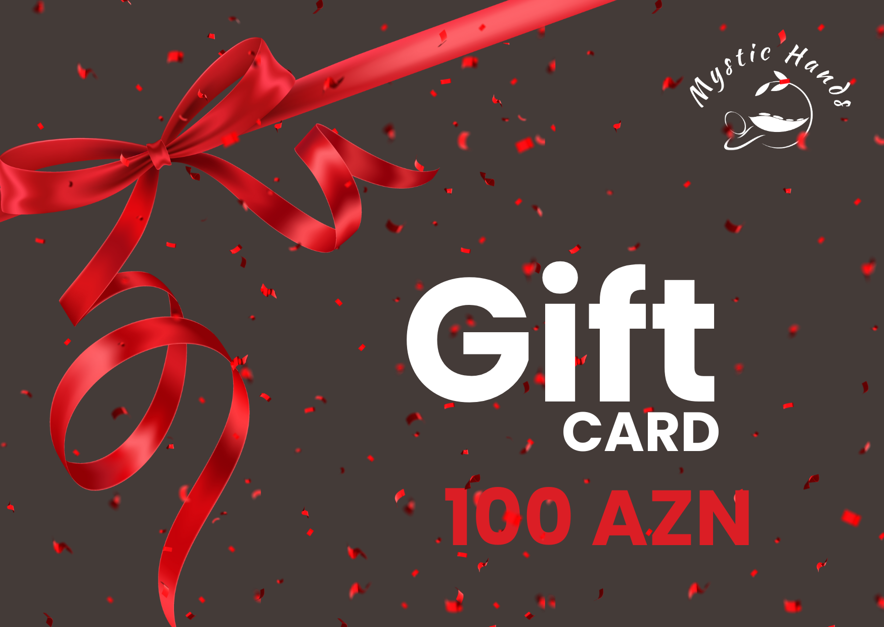 Mystic Hands Gift Card front design for 100 AZN