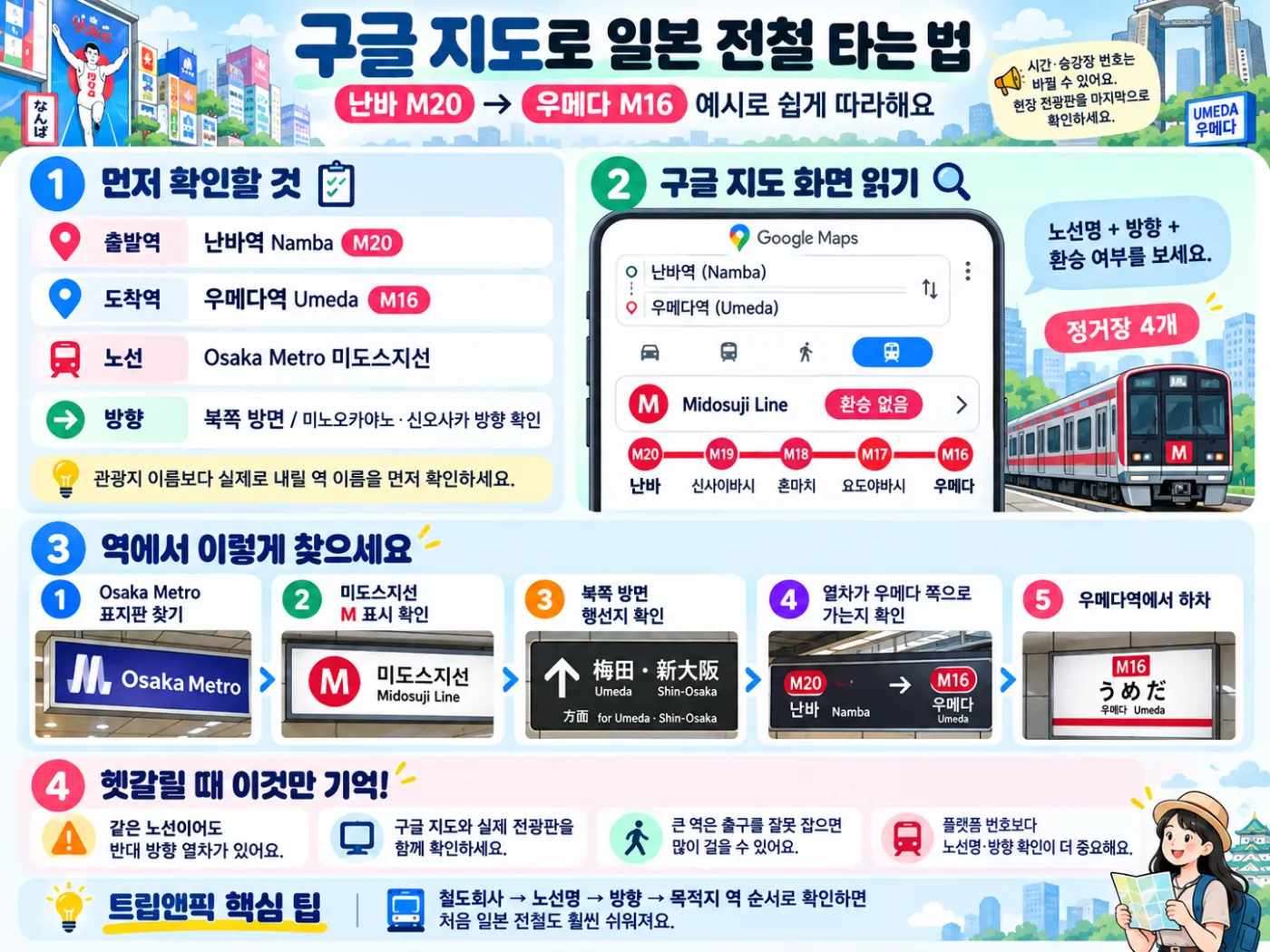 일본 전철·지하철 처음 이용하는 방법