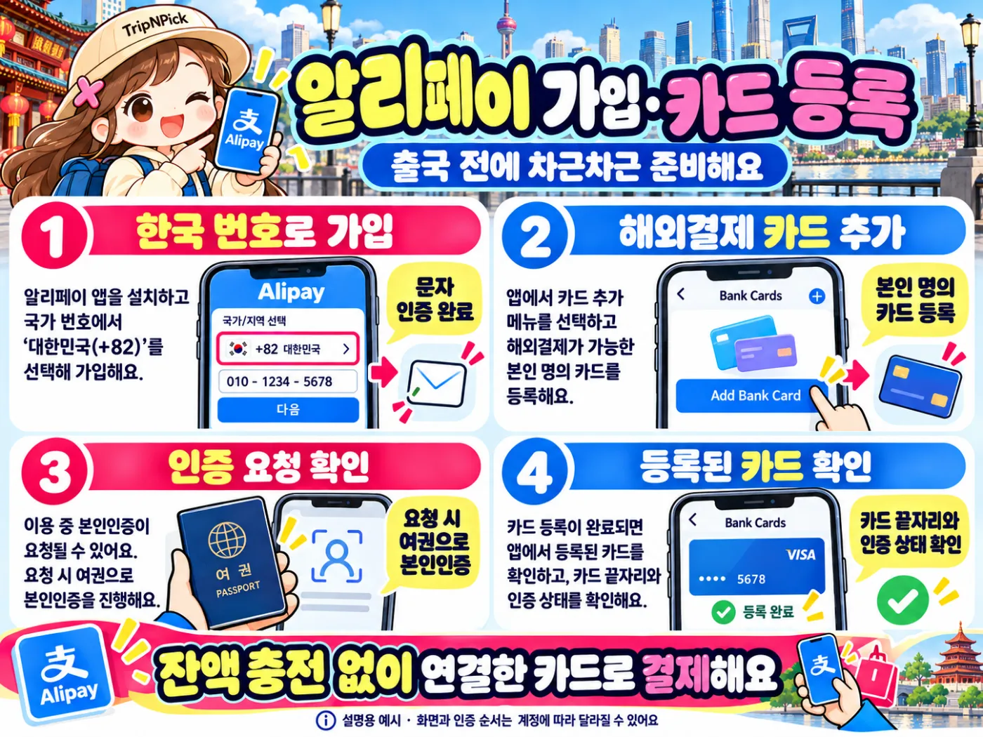 알리페이 사용법|중국 여행 가입·카드 등록·QR 결제 따라하기