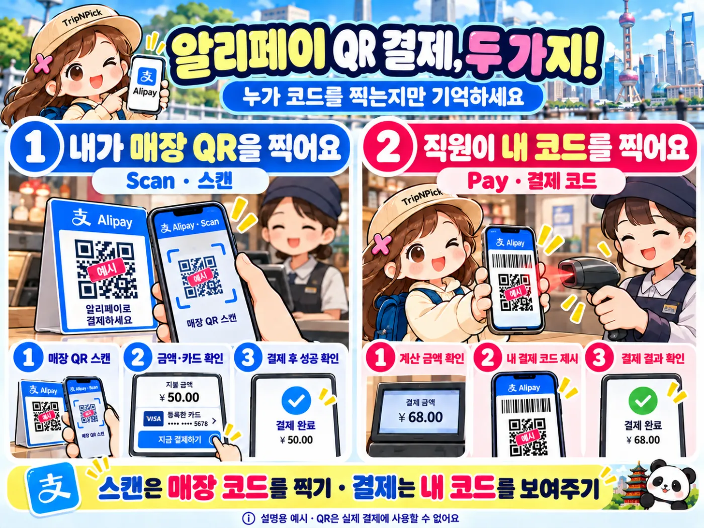 알리페이 사용법|중국 여행 가입·카드 등록·QR 결제 따라하기