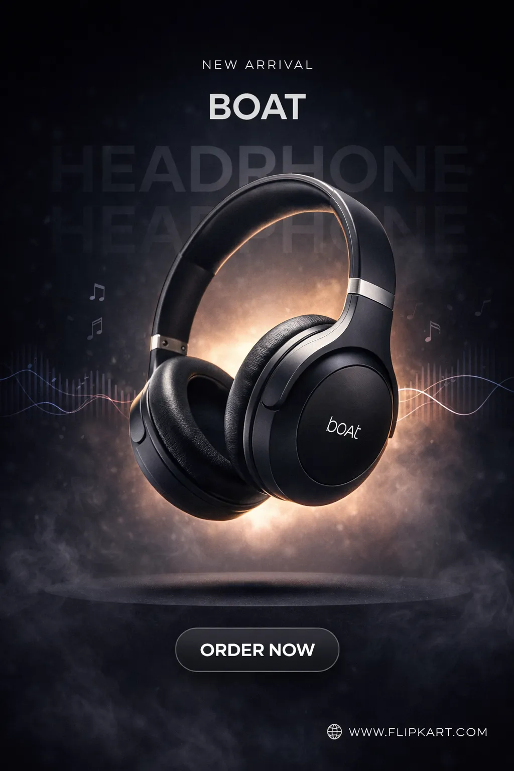 Premium Headphones Advertisement