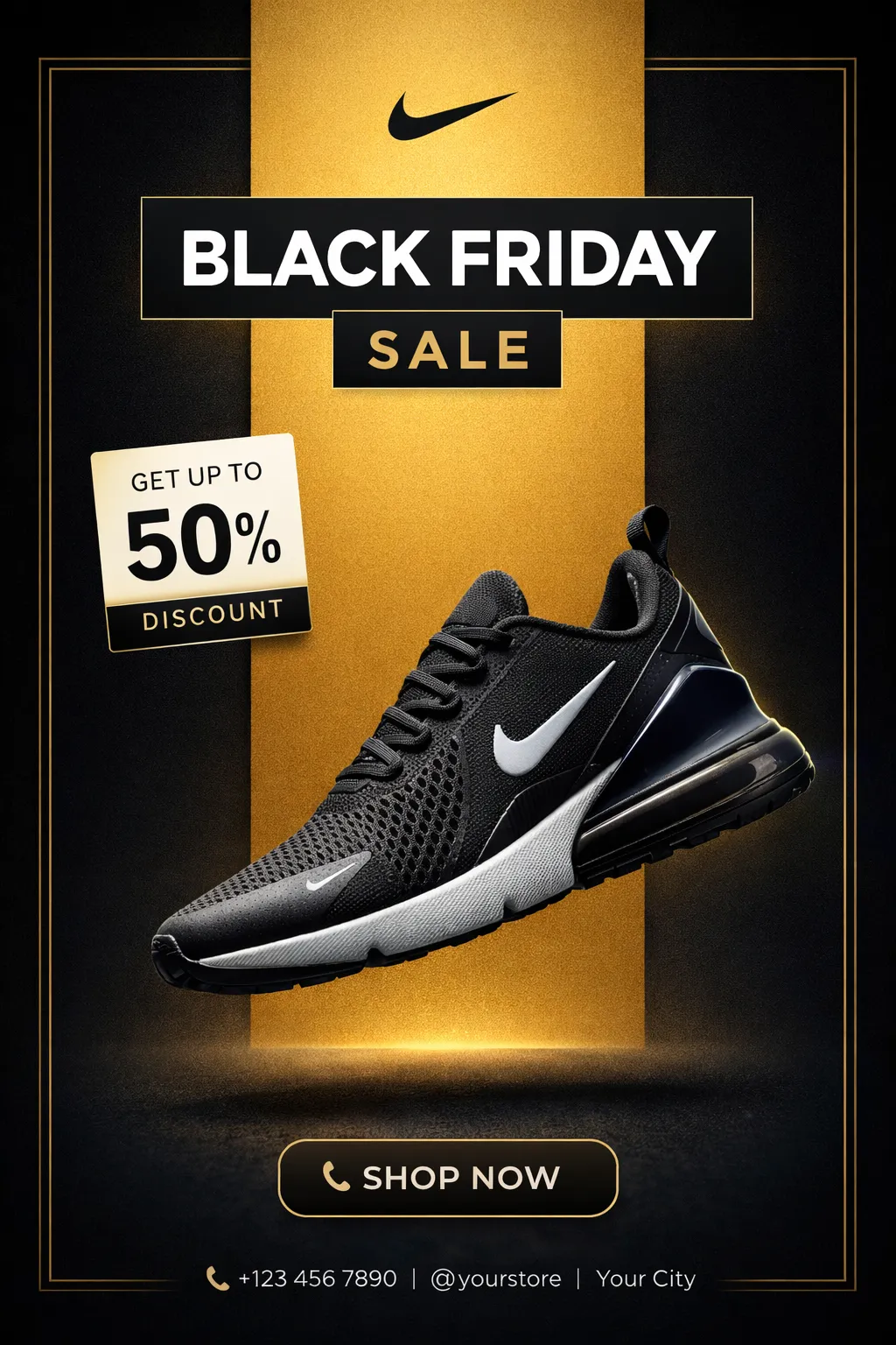 Premium Black Friday Shoe Sale Advertisement