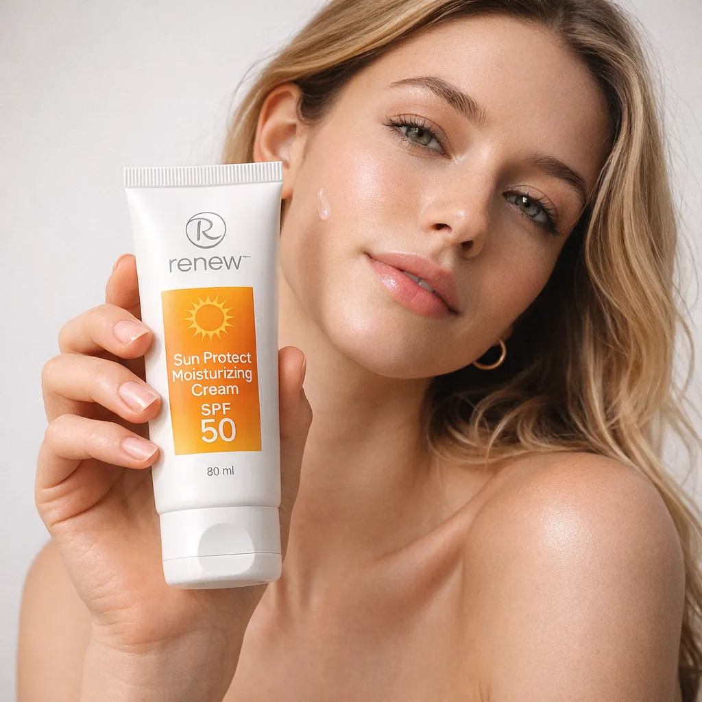 Skincare with Model – Minimal Beauty Campaign Visual