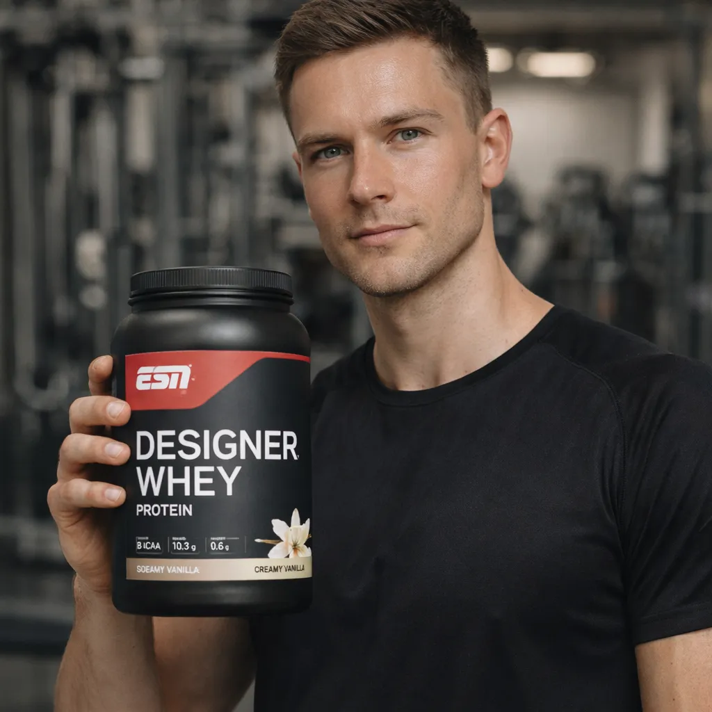 Fitness Supplement – Real Gym Athlete Ad Visual