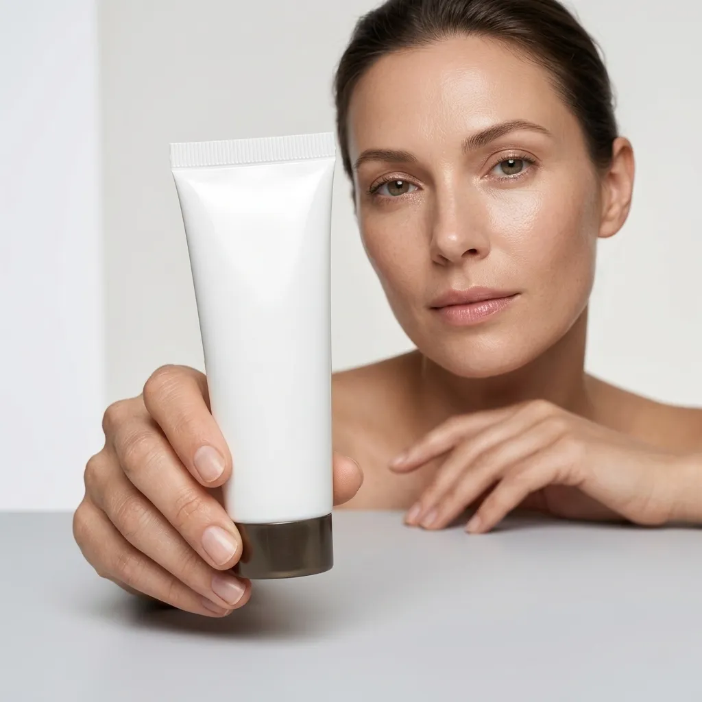 Skincare with Model – Clean Beauty Campaign Visual