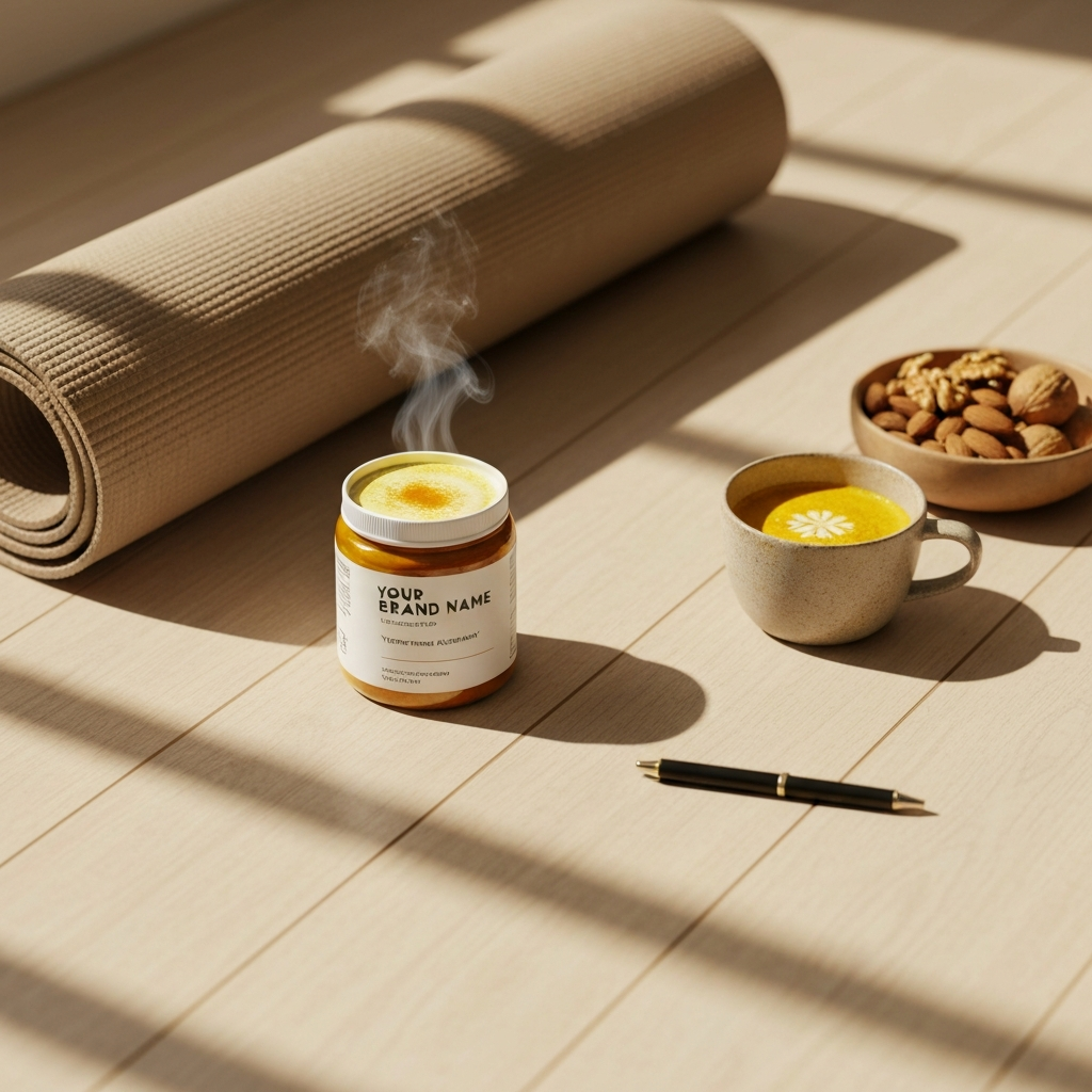 Vitamin Supplement – Morning Wellness Ritual Scene
