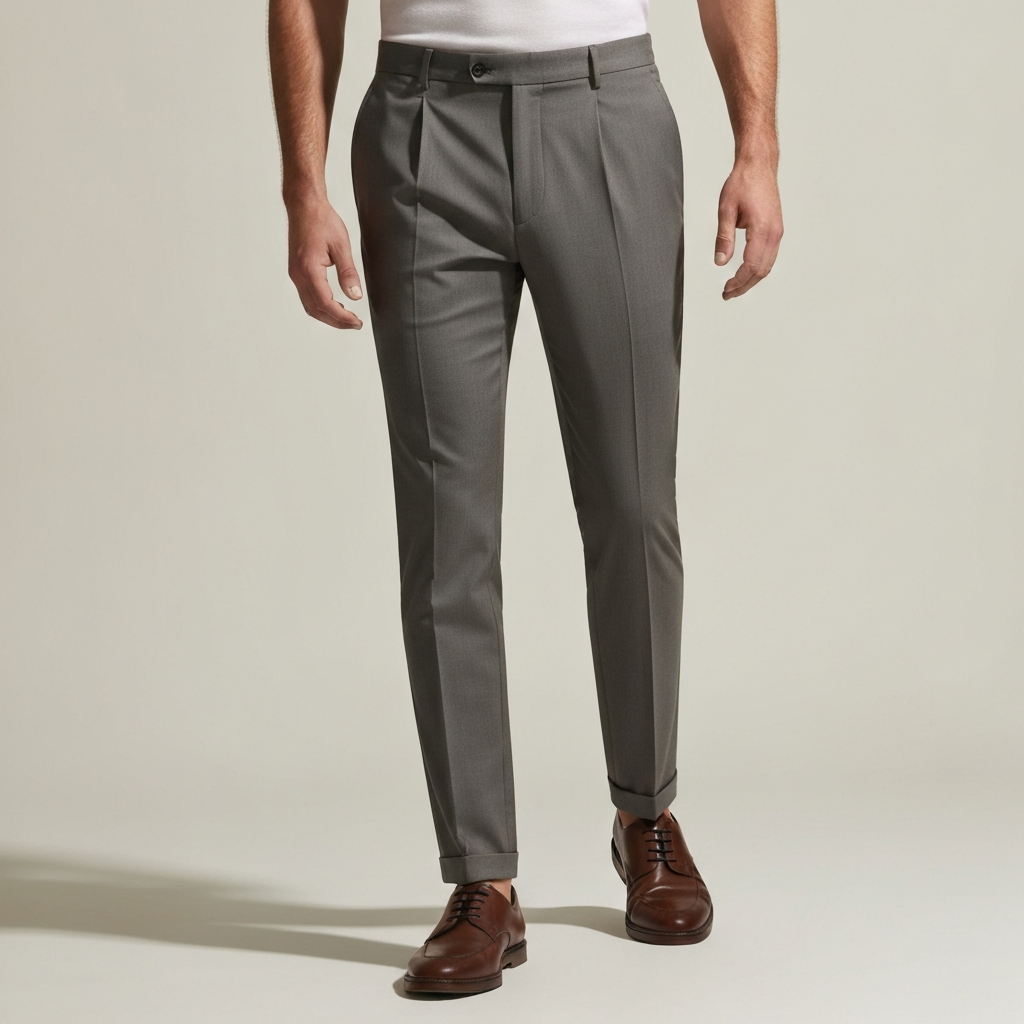 Men Tailored Trousers – Minimal Workwear Model Shoot