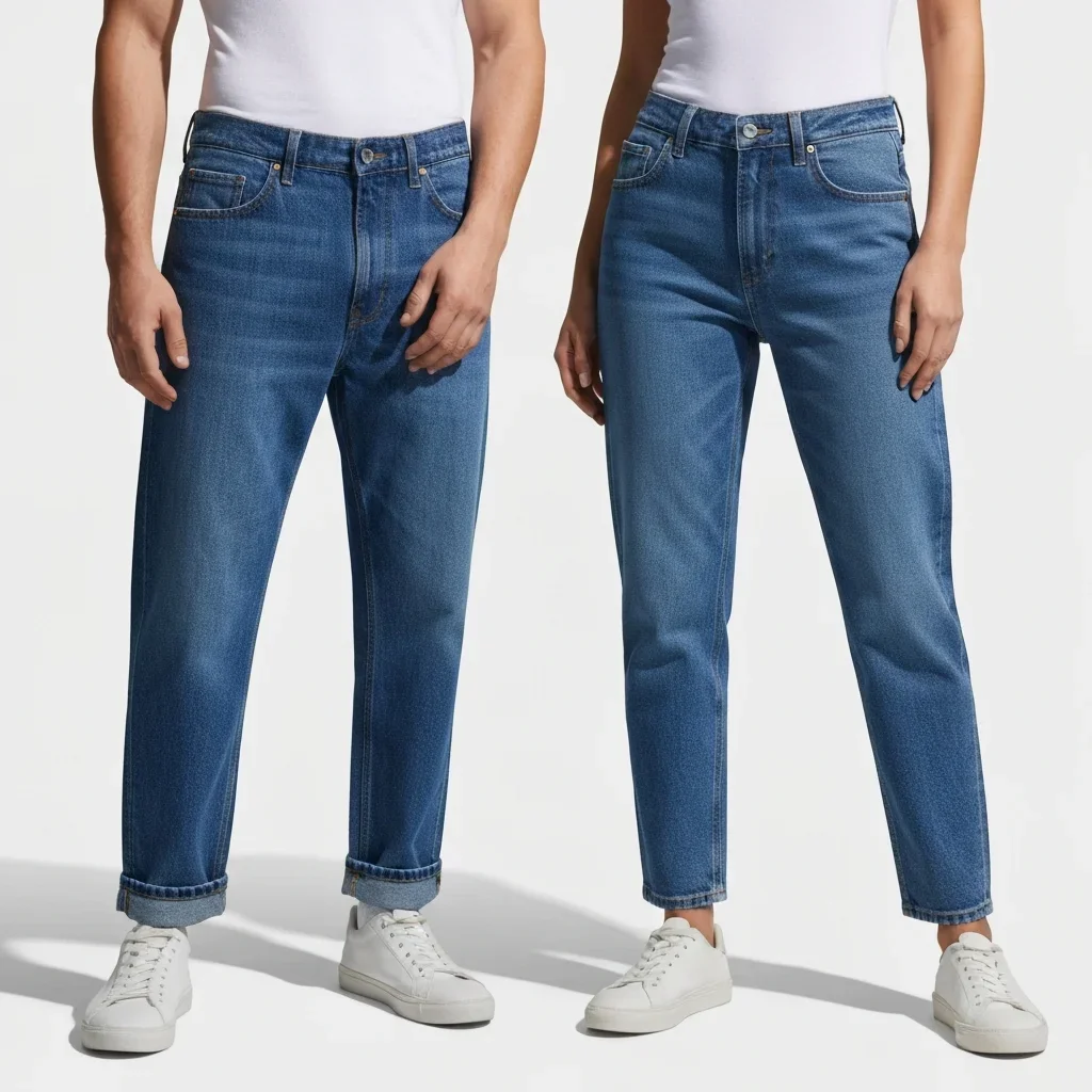 Relaxed Jeans – Men & Women Denim Model Shoot