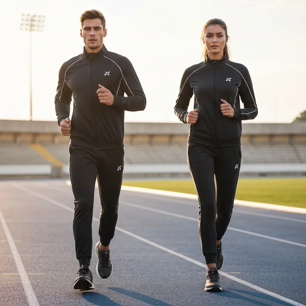 Athleisure Tracksuit – Men & Women Motion Shoot