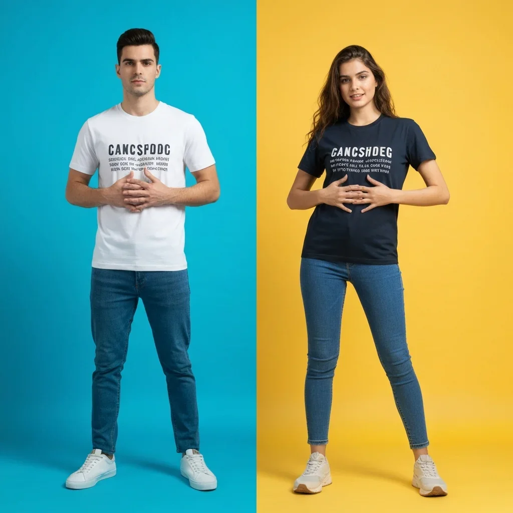 Unisex Graphic T-Shirt – Duo Studio Model Shoot