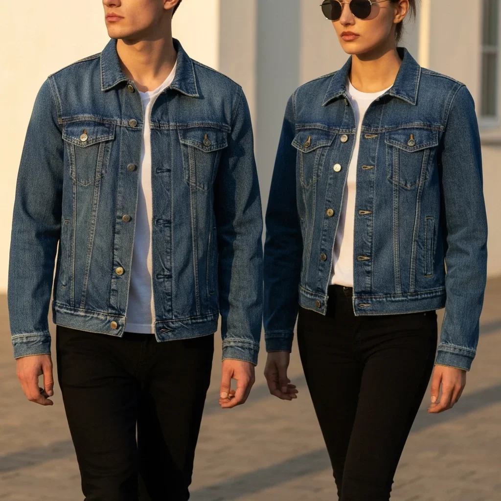 Denim Jacket – Men & Women Urban Model Shoot