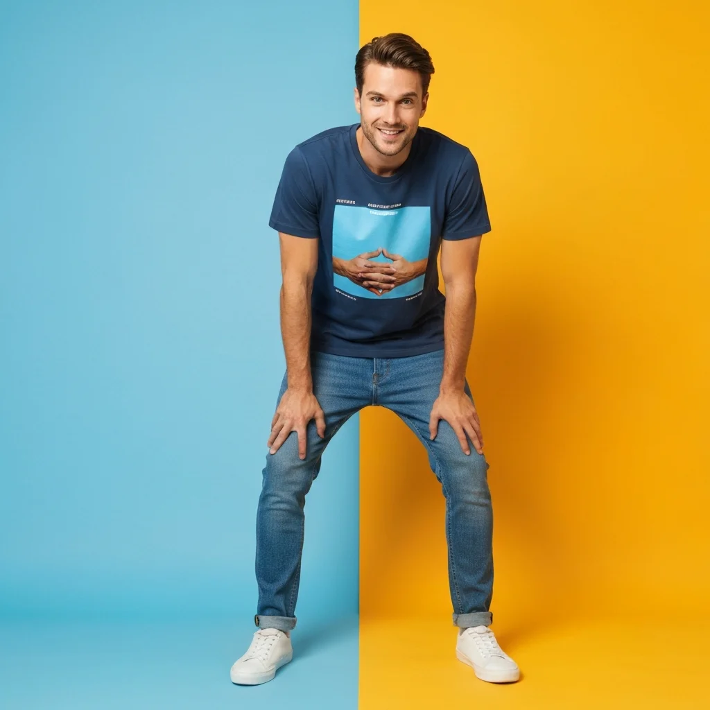 Men Graphic T-Shirt – Gen-Z Studio Model Shoot